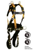 FallTech Journeyman Flex® 5D Construction Full Body Harness Size Medium F7034M at Pollardwater