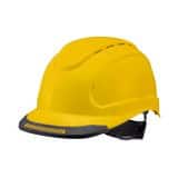 Radians Hypeman Type I Class G & E Vented Cap Style Hard Hat with 6-Point Ratchet Suspension in Yellow RRHH6VYELLOW at Pollardwater