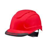 Radians Hypeman Type I Class G & E Vented Cap Style Hard Hat with 6-Point Ratchet Suspension in Red RRHH6VRED at Pollardwater