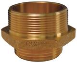 Dixon Valve & Coupling 3 in. MNPT x MNST Brass Double Hex Nipple DDMH3025F at Pollardwater