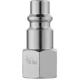 DEWALT 3/8 INCH X 3/8 INCH FNPT INDUSTRIAL I/M SERIES NICKEL PLATED STEEL PLUG 2 PC DDXCM0370076 at Pollardwater