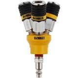 DEWALT 3-WAY ROUND MANIFOLD WITH 3 UNIVERSAL SERIES 1/4 INCH COUPLERS AND 1-1/4 INCH INDUSTRIAL I/M SERIES PLUG DDXCM0410121 at Pollardwater