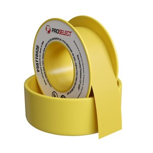 520 x 1/2 in. PTFE Pipe Thread Tape in Yellow