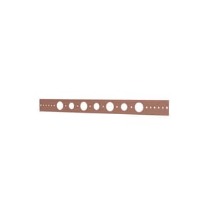 1-3/4 in. x 20 in. Copper-Bonded<TRADEM/> Steel Pipe Support Bracket with 3/4 in. and 1 in. Holes
