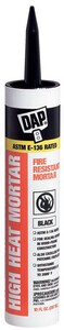 10 oz. Stove and Fireplace Mortar Caulk in Black