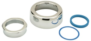 7 x 6 x 1-1/2 in. Cast Brass Coupling Assembly in Chrome Plated