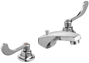 Two Handle Widespread Bathroom Sink Faucet in Polished Chrome