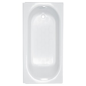60 in. x 30 in. Soaker Alcove Bathtub with Left Drain in White