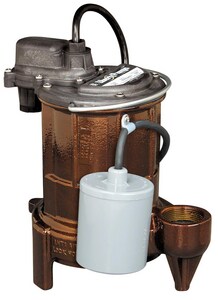 1-1/2 in. 1/3HP 115V Cast Iron Automatic Effluent Submersible Pump