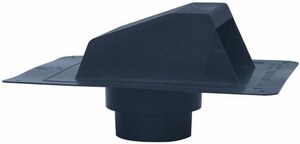 15 x 8 in. Plastic Roof Vent in Black