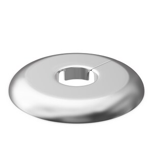 1 in. Plastic Split Escutcheon in Chrome