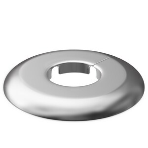 1-1/2 in. IPS Chrome Plated Shallow Plastic Split Escutcheon