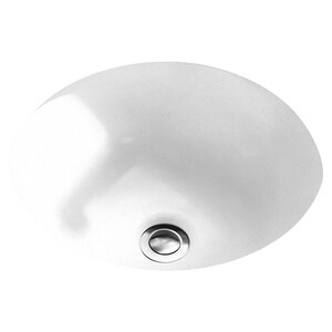 15-1/2 in. Undermount Round Vitreous China Bathroom Sink in White