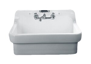 30 in. Drop-in Fireclay Single Bowl Kitchen Sink in White