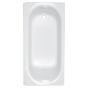 60 in. x 30 in. Soaker Alcove Bathtub with Left Drain in White