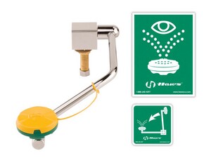 Safety Station with Eyewash in Chrome