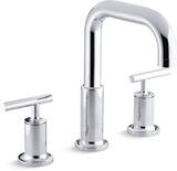 Kohler Purist® 1-Hole Deckmount Lavatory Faucet with Single Lever Handle in Polished Chrome ...