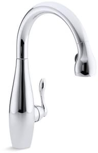 Kohler Clairette® 3-Hole Pull-Out Kitchen Sink Faucet with ...