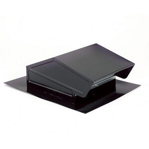 8 x 18-3/4 x 6-5/8 in. Steel Roof Cap in Black