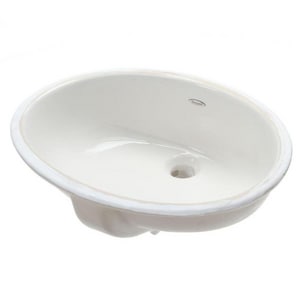 19-1/4 in. Undermount Oval Vitreous China Bathroom Sink in White
