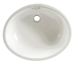 21-1/2 in. Undermount Oval Vitreous China Bathroom Sink in White