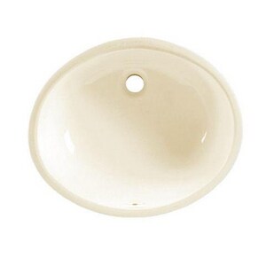 19-1/4 x 16-1/4 in. Oval Undermount Bathroom Sink in Linen