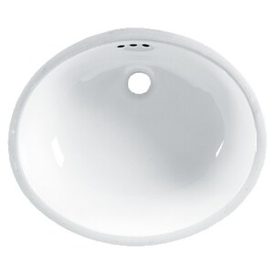 19-1/4 in. Undermount Oval Vitreous China Bathroom Sink in White