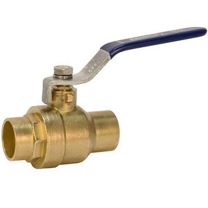 1/2 in. Forged Brass Full Port Solder 600# Ball Valve