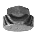 MPT Black Malleable Iron Plug IBPB at Pollardwater