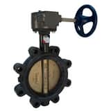 NIBCO LD-2000 Series Ductile Iron Lug EPDM Gear Operator Handle Butterfly Valve NLD20005K at Pollardwater