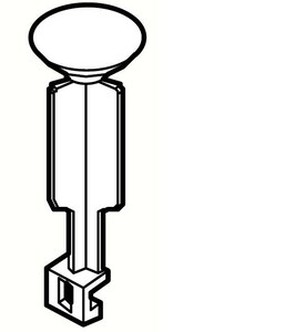 972-023A Pop-Up Plunger Polished Chrome