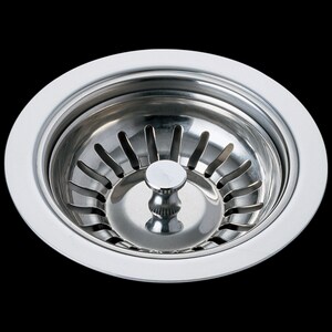 3-1/8 in. Brass Basket Strainer in Chrome
