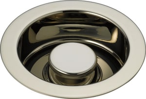1-11/16 x 4-1/2 in. Brass Disposer Flange and Stopper in Brilliance<REG/> Polished Nickel