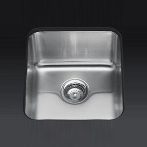 15-3/4 in. Undermount Stainless Steel Single Bowl Kitchen Sink
