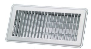 2 x 12 in. Residential Floor Diffuser in White Steel