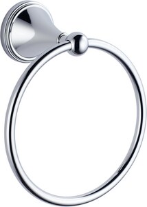 Round Closed Towel Ring in Polished Chrome