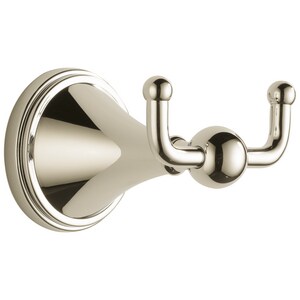 2 Robe Hook in Polished Nickel