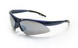 SAS Safety Diamondbacks™ Plastic Safety Glass with Blue Frame and Smoke Mirror Lens S5400303 at Pollardwater