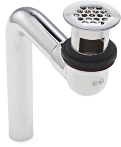 Offset Lavatory Strainer in Chrome