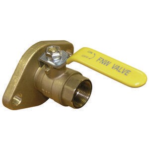 3/4 in Brass Full Port FPT x Flanged Ball Valve