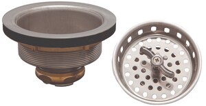 3 in. Rubber, Stainless Steel and Zinc Basket Strainer