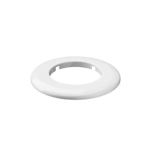 1 in. Plastic Flexible Floor and Ceiling Plate in White