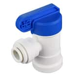 John Guest Speedfit® 1/4 in. Plastic 150 psi OD Tube x NPTF Shut Off Valve JPPSV500822W at Pollardwater