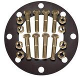 FNW® Figure NBG 4 in. Red Rubber Gasket with 304 Stainless Steel Hardware, Full Face 1/8 in. Flange Kit FNWNBGS41RF8P at Pollardwater