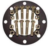 FNW® Figure NBG 4 in. Red Rubber Gasket with 304 Stainless Steel Hardware, Full Face 1/8 in. Flange Kit FNWNBGS41RF8P at Pollardwater