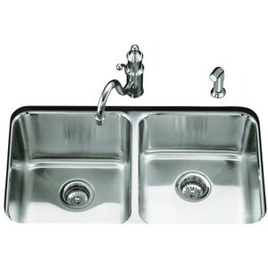 Kohler Undertone 29 X 16 X 9 5 8 In Double Bowl Under Mount