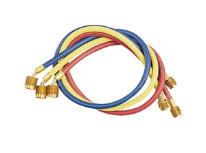 60 in. 1/4 in. Hose Set R/Y/B with 45° SealRight<TRADEM/> fitting at One End