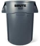 Rubbermaid Brute® 22 in. 32 gal Polyethylene Container in Grey NFG263200GRAY at Pollardwater