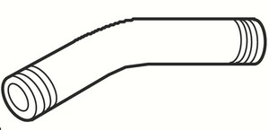 1/2 x 6 in. NPT Metal Shower Arm in PVD Brushed Nickel