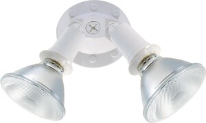 150 W 2 Light Halogen Flood Light in White